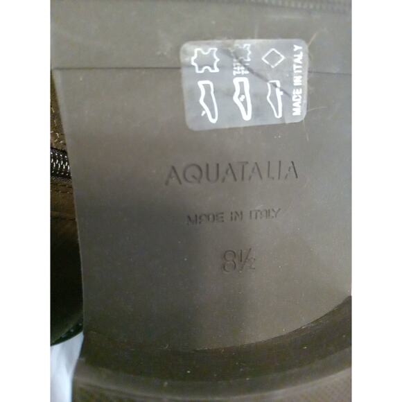 Aquatalia Womens Size 8.5 Bree Ankle Boots Booties Brown Suede Water Resist - Picture 7 of 9